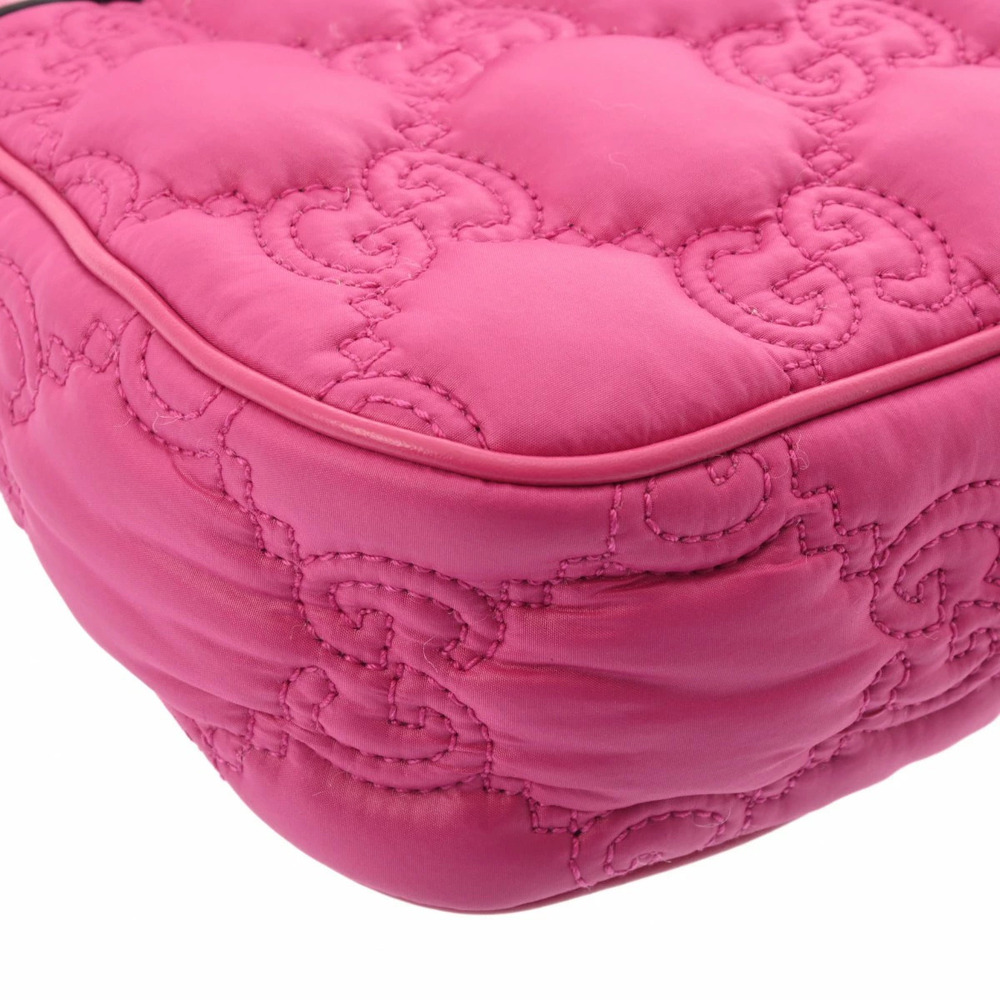 GUCCI GG Matelasse Handbag Pink Leather Shoulder Bag - Picture 5 of 9